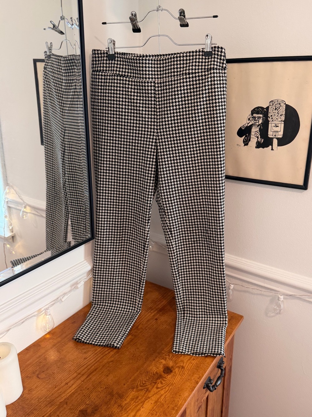 Talbots Houndstooth Straight Leg Pants | 6